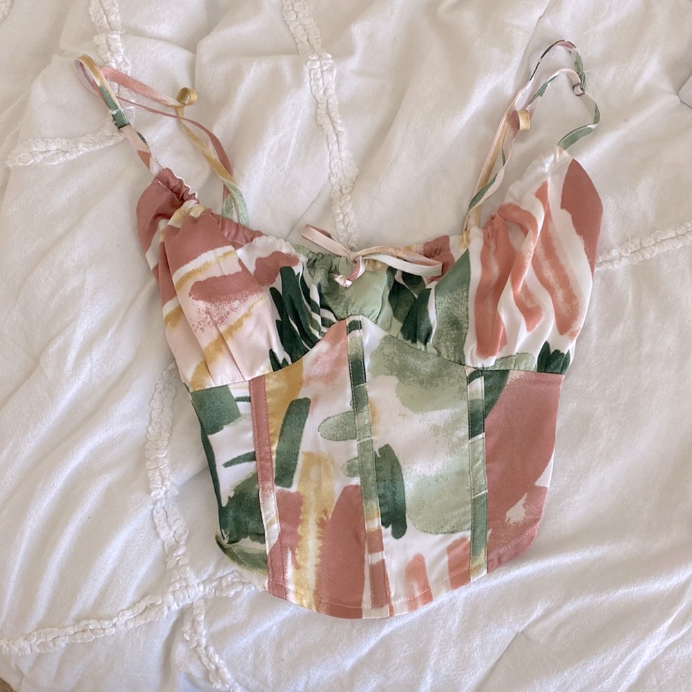 nwot pacsun adjustable corset top